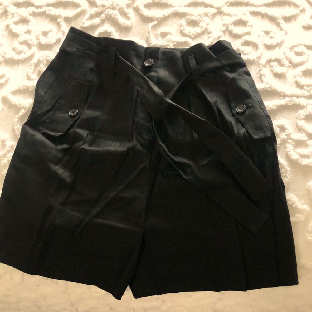 Calvin Klein Black Belted Shorts